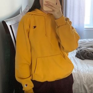Yellow-gold champion hoodie